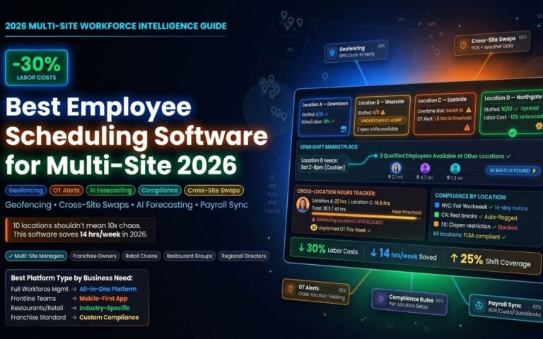 Best Employee Scheduling Software for Multi-Site 2026