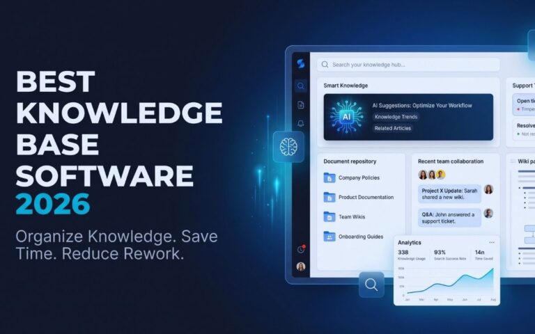 Best Knowledge Base Software in 2026: Top Tools to Save Time & Boost Productivity