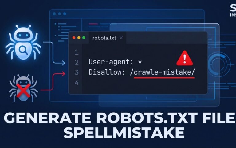 Generate Robots.txt Files: 7 Spellmistakes That Can Hurt SEO