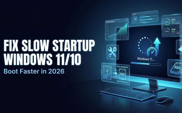 How to Fix Slow Startup on Windows 11/10 in 2026 (7 Proven Fixes)