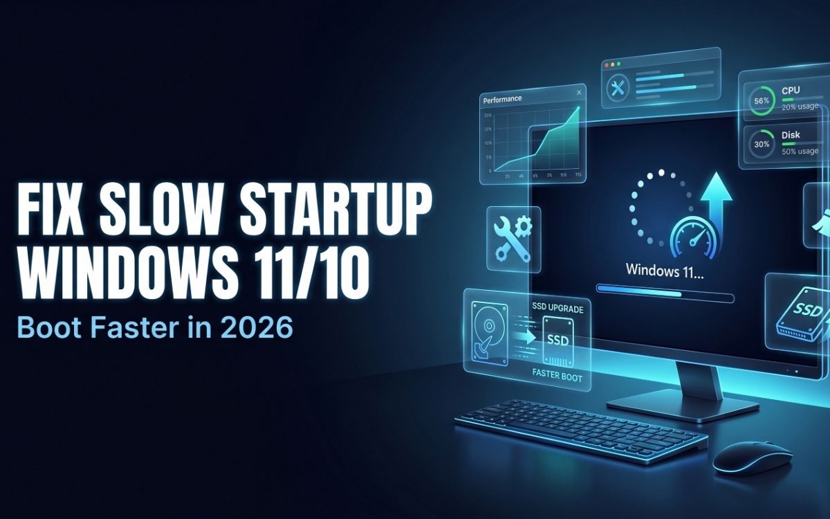 How to Fix Slow Startup on Windows 11/10 in 2026 (7 Proven Fixes)