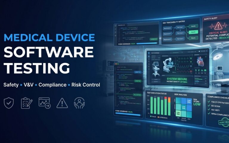 Medical Device Software Testing: Safety, V&V & Compliance Guide 2026