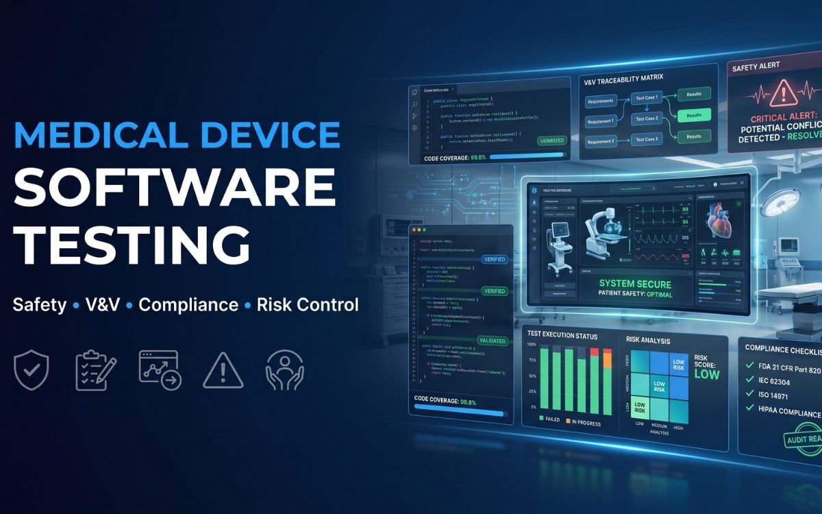 Medical Device Software Testing: Safety, V&V & Compliance Guide 2026