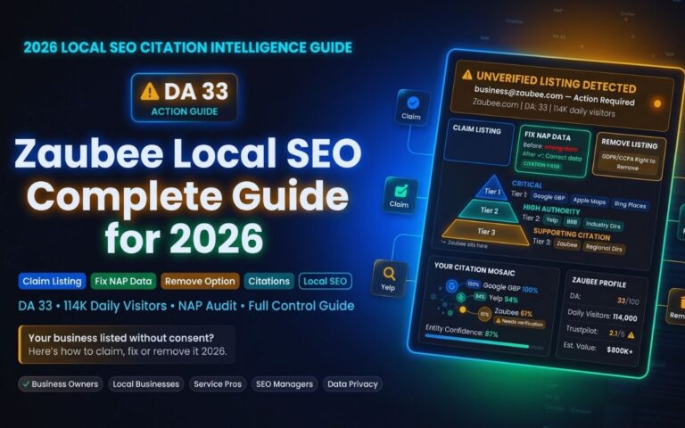 Zaubee Local SEO 2026: How to Claim, Fix or Remove Your Business Listing