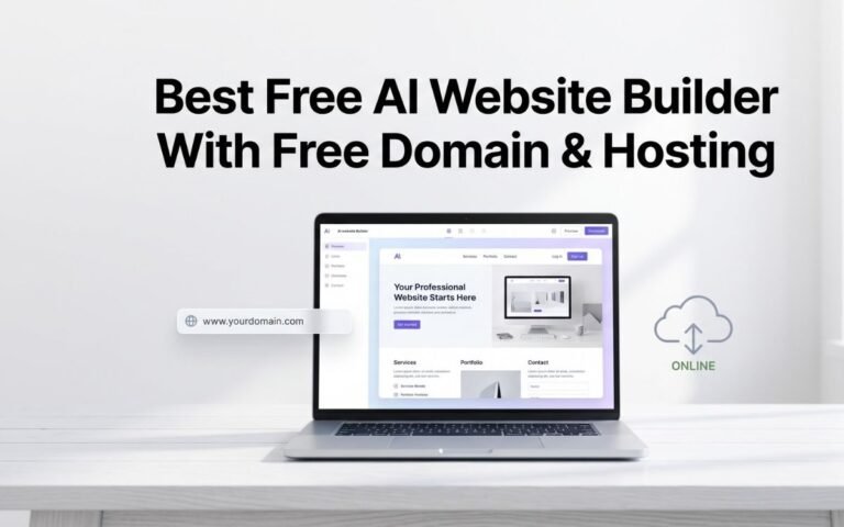 Best Free AI Website Builder With Free Domain & Hosting in 2026